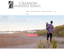 Tablet Screenshot of cransoninsurance.com